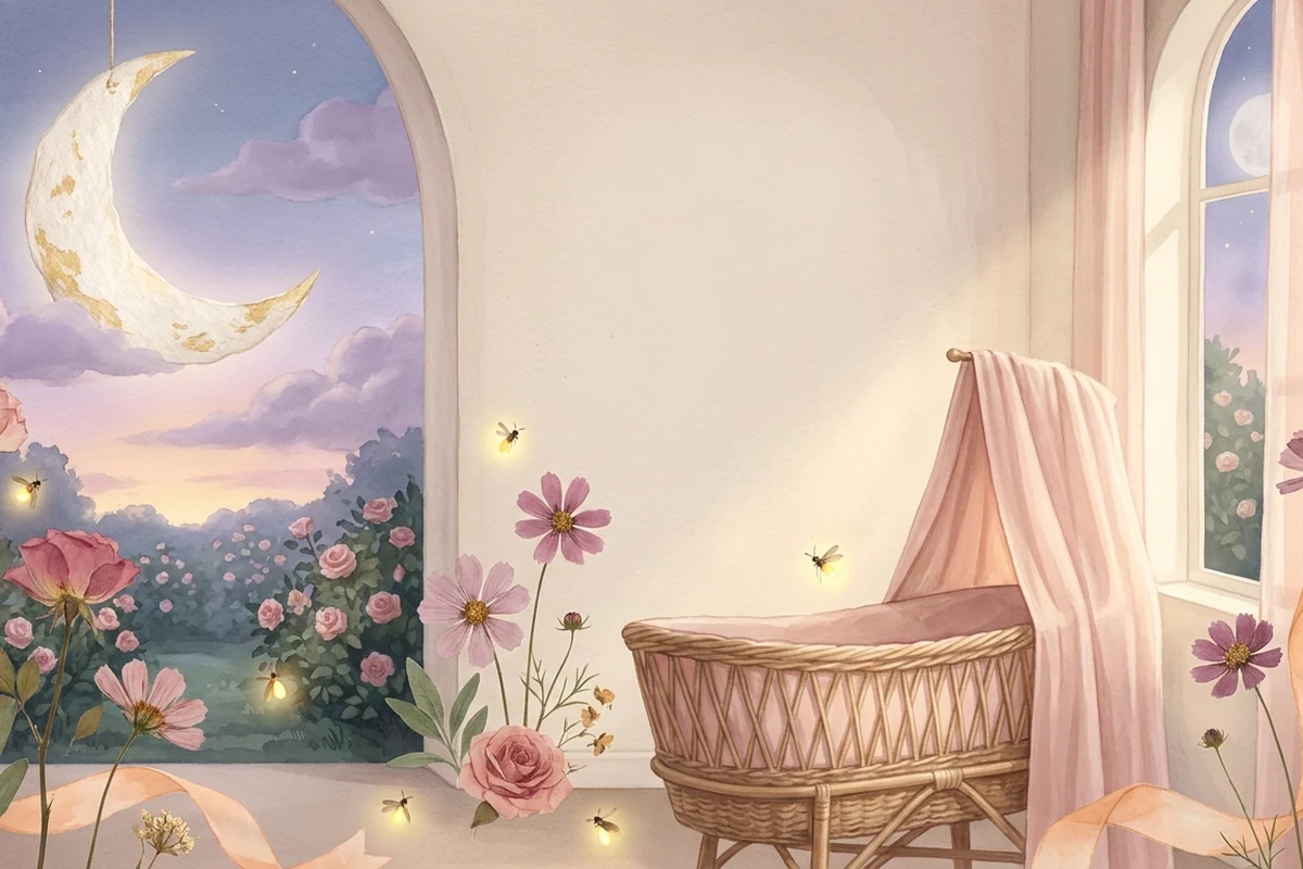 Petal Moon Nursery template preview